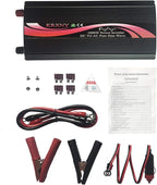 1000W Off Grid Pure Sine Wave Power Inverter 24V DC to 110V 120V AC 60HZ with LED Display US Socket