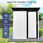 Outdoor Metal Storage Shed with Lock