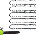 5 Pack 14 Inch Chainsaw Chain 52 Drive Links 3/8" LP Pitch .050'' Gauge Fit Craftsman, Echo CS-310, Poulan 190, Ryobi RY3714, Husqvarna 120, Makita, Greenworks- S52