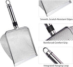 6-Pack Garden Tool Set, Soil Sifter Shovel (3.8 & 5mm Mesh) - Stainless Steel Gardening Kit & Essential Accessories, Garden Hand Tools & Planting Tools, Ideal Gardening Gifts for Women, Men, Mom & Dad