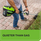 Greenworks 60V 8" Brushless Cordless Edger, 2.0 Ah Battery and Charger Included