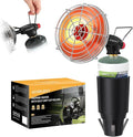 Golf Cart Heater,9200BTU Outdoor Portable Propane Camping Heater with Golf Cart Cup Holder & Self Ignition for EZGO Yamaha Club Car,Most Golf Cart - Fuel Cylinder not included