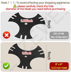 2 Pcs Universal 9" x 9" Edger Blade (1/2" Center Hole), 3-Side Edger Star Blade for Craftsman Walk Behind Edger, Mclane 2059, Also for Power Trim Edgers Tru-Cut Edgers King Lawn Edgers