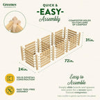 Greenes Fence Cedar Wood Composter, 24" W x 72" L x 31" H / 231.9 Gallons - Made in USA with North American Cedar