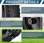 4.80/4.00-8" Flat Free Tire and Wheel 14.5" Solid Flat-Free Replacement Tire with 5/8"& 3/4" Axle Borehole, Adjustable Centered Hub 3-7" for Wheelbarrow Garden Trailer and Trolley by Cenipar