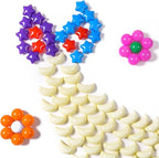 GOGOSO Ball Pit Balls Stars Moon Shapes Plastic Pitballs for Toddler Play Tent Baby Photo Props Kids Pool Water Toys Kiddie Pool Party Decor, Bright Mix 8 Colors,100PCS