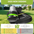 KAITAI String Trimmer Line 095”,Pre-Cut Dual Color 3-Section Fast-Positioning Design, for Gas and Electric Grass Trimmer and Brushcutters, Fits Most Standard Models,16FTx2