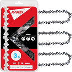 KAKEI 20 Inch Chainsaw Chain .325" Pitch .058" Gauge 76 Drive Links for Blue Max 53543, 8901, 8902 (3 Chains) - Full Chisel