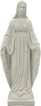Galt International Virgin Mary Praying Blessed Mother of Grace Garden Statue Terrazo-Style 32" Religious Resin Statue Holy Queen of Heaven
