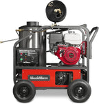 4000 PSI 4 GPM Honda GX390 389CC 11.7HP E-Start Engine Hot Water Pressure Washer with Hose Reel, HPW40H