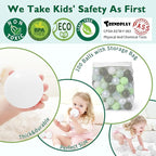 TRENDPLAY Plastic Balls for Ball Pits 2.2 Inch, Pack of 50 100 200 500 Hollow Balls, Perfect for Toddler Baby Pools,Party,Festival Decoration