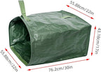 kingsea 2 Pack Yard Waste Bags, Large Yard Dustpan-Type Garden Bag, 53 Gallons Heavy Duty Lawn Pool Garden Leaf Bag for Collecting Leaves Grass Clippings Yard Debris