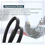 754-04195 954-04195A Auger Drive Belt Snow blowers Replacement 1/2"x 37" for MTD Troy Bilt Cub Cadet 954-04195 754-04195A