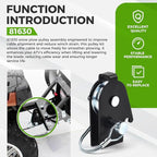 81630 Snow Plow Pulley Assembly for ProVantage WARN Heavy Duty ATV Pulley Upgrade Kit Compatible with ProVantage 78100 and 92100 Plow Base