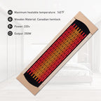 Full Far Infrared Carbon Fiber Glass Red Light Heater Tube, Infrared Sauna Heater Tube Sauna Accessories, 220V Heater, Infrared Suana Heating Element Tube for Wooden Indoor/Outdoor Sauna