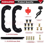 99-9313 Snow Blower Paddles with 55-8760 Scraper Replaces 125-1128 55-9250 55-9251 55-9252 88-0771 73-046 780-180 for Toro 20" 21" CCR2000 CCR2400 CCR2450 CCR3000 CCR3600 CCR3650 Snowthrower