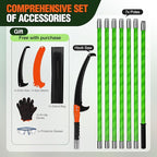 Lineslife 25ft Tree Pole Pruner Manual,Branches Trimmer Tree Branch,Hand Pole Saws Extendable Height