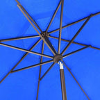 EliteShade USA 10-Year-Non-Fading 9Ft Market Umbrella Patio Umbrella Outdoor Table Umbrella with Ventilation,Royal Blue