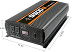 5500 Watt Inverter 5500W Inverter 12V to 110V/120V Power Inverter Truck RV Solar Power Inverter 5000 watt Inverter 12V to 110V Converter with LCD Display
