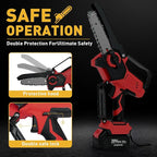 Mini Cordless Chainsaw for Milwaukee M18 Battery,6 Inch & 8 Inch Electric Battery Powered Brushless Chainsaw,400W Auto Oiler Hand Saw for Wood Cutting Tree Trimming(Only Tool)