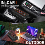 IpowerBingo 1000W/2000W (Peak) Car Power Inverter 12v to 110v DC to AC Converter with Dual AC Outlets LCD Display,1000 Watt Power Inverters for Vehicles Car RV Truck1