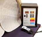 Golden Wave Meta Chamber Infrared Sauna Dome | Personal Portable FAR Home Spa Hot Carbon and Ceramic Dry Heat | 1340W/110V Power | One Person Tub Capsule with Pillow and Heater Pad