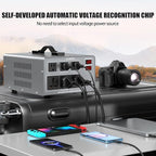 8000W Voltage Auto Converter Transformer, Heavy Duty Step Up/Down Power Converter 110/120/220/240V with 3 US Outlets,3 Universal Outlets,LED Display,w/US Standard Power Cord Circuit Breaker Protection