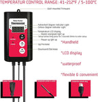 1800W Immersion Water Heater Portable Electric Hot Tub & Pool Fully Submersible Water Heater with Thermostat, GFCI Leakage Protection for Bathtub, Buckets, Swimming Pool, Baptistry, Pools
