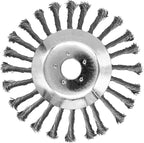 10 Inch Steel Wire Trimmer Head, Weedeater Wheel Brush Cutter, Trimmer Blade Head for Weedeater, Compatible with Husqvarn, Sthl, Moss Grass Removal with 25.4mm/1inch Arbor