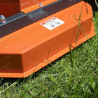 Titan Attachments 3 Point PTO Finish Mower, 60" Cutting Width, Cat 1 Hookup, Orange Finish, Rear Discharge, Pull Behind Mower for 25-40 HP Tractors, Low-Noise Cast Iron Gearbox