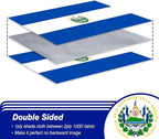 El Salvador Flag 3x5 ft Outdoor, Double Sided 3 Ply Heavy Duty Salvador National Country Flag, 100% Quality Polyester Salvadoran Banner with Brass Grommets 4 Rows Stitches
