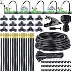 360°Curved Garden Automatic Irrigation System, 360 Degree Bendable Adjustable Garden Watering System, Drip Irrigation System for Garden/Yard/Lawn/Greenhouse(49.2ft Hose+15 Nozzles)