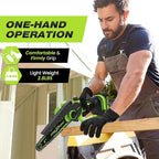 Mini Chainsaw, 6-Inch Electric Chainsaw Cordless, Upgraded 900W Brushless Portable Handheld Small Chain Saw with Auto Chain Regulator & Auto Oiler for Wood Cutting/TreeTrimming/Courtyard (Green)