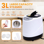 Portable Sauna for Home, Upgraded Personal Steam Sauna Box with 3L 1200W Steamer, Folding Chair, Extra Large Size Foldable Home Sauna 3’X 3’X 5.9’, Full Body Sauna Tent for Relaxation Spa, Black