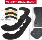 GELASKA 99-9313 Snow Blower Paddles with 55-8760 Scraper 95-6151 Belt Replaces 125-1128, 55-9250, 55-9251, 88-0771 for Toro CCR2400, CCR 2450 GTS, CCR2500, CCR3000, CCR3600, CCR 3650 GTS Snowthrowers