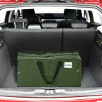 4 Pcs 24 Gallon Large Moving Bags with Zipper and Handles Foldable Storage Duffle Bags Heavy Duty Extra Large Totes for College Dorm Travel Clothes Blankets Bedding Moving (Green)