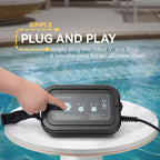 Fully Automatic Robot Swimming Pool Vacuum Cleaner, with Wall-Climbing Function, 360 Degree Kink Free Patented Technology, Swimming Pool Cleaning Robot, Large Filter Installed On The Top,82 Ft