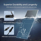 Renogy Solar Panels 1180W 12V/24V N-Type Bifacial Solar Panel 2PCS 590W Monocrystalline On/Off Grid Application Over 1000 Watt Solar Panel High Efficiency Durable for Homes Roof RV Boat Camping Black