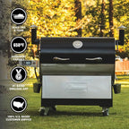 recteq RT-2500 BFG Pellet Smoker Grill, Wi-Fi-Enabled Outdoor Grills & Smokers, Electric Pellet Grill with 2500 Sq In Cook Space, RT-2500 BFG + Cover