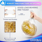 OKKEAI Small Trash Bags -1.2 Gallon Garbage Bags 5 Liter Trash Bags Wastebasket Liners for Bathroom,Office,Translucent,120 Counts Fit 5L 1.2,1.5,2Gal