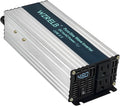 WZRELB 1200W Pure Sine Wave Inverter 48V DC to 110V 120V AC Power Converter with LED Display, Off-Grid Portable Power Inverter with 2 AC Outlets for Home, RV, Truck, Camping