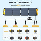 VTOMAN Jump 600X Solar Generator with 200W Solar Panel, 299Wh Portable Power Station with 2x 600W AC Outlets (Surge 1200W) for Outdoor Camping, Vehicle Emergency, Electric Backup