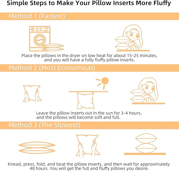16 x 16 Outdoor Pillow Inserts Set of 4 Small Square Patio Furniture Pillows for Porch Couch Fall Throw Pillow Inserts Premium Decorative Stuffer Pillows Waterproof White Sofa Cushion