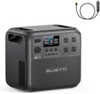 BLUETTI Elite 200 V2 Portable Power Station with Car Charging Cable (Car Port to XT60), 2073.6Wh LFP Battery Backup w/ 4 2600W AC Outlets, 17-Year Lifespan, Solar Generator for Camping, Off-grid