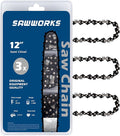 3-Pack Stihl 12 Inch Pole Saw Chain, 1/4" Pitch .043" Gauge 64 Drive Links, Chainsaw Chain for 71PM3-64 Stihl MSA120 C-B, MSA140 C-B, MSA160 C-B, HT103, 3670-005-0064 and More
