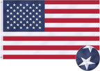 American Flag 3x5 Ft, US Deluxe Embroidered Heavy Duty Polyester Durable Outside Flags with Brass Grommets