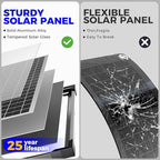 Voltset Solar Battery Trickle Charger: 10 Watt 12V Solar Panel Maintainer for Car Boat - Waterproof Monocrystalline Solar Charger with Controller for RV Marine Trailer Truck Motorcycle