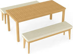 Acacia Wood Outdoor Dining Set