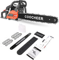 COOCHEER 62CC Gas Chainsaw 20 Inch, Top Handle 3.5 HP 2-Stroke Chain Saw Gas power with Carrying Bag & 2 Chains for Trees Wood Cutting and Tree Trimming