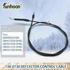 138-0730 Deflector Control Cable for Toro Power Max Heavy-Duty 38830 38840 38841 38842 38843 38844 38850 38855 38860 38865 Snow Thrower Snowblowers